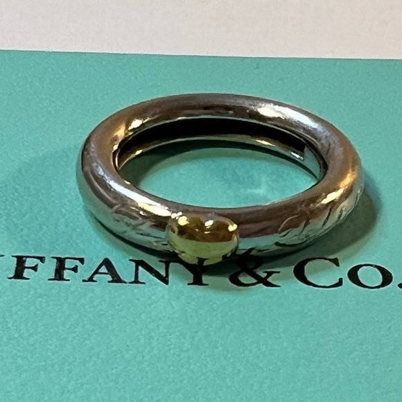 Tiffany&Co. Yellow and White Gold Two Tone  Size 4.5 - Picture 16 of 16